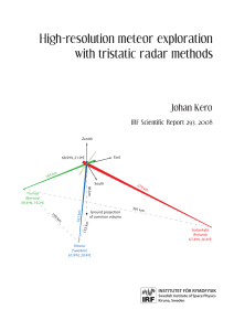High-resolution meteor exploration with tristatic radar