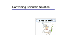 Converting Scientific Notation