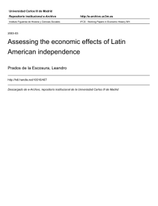 Assessing the economic effects of Latin American independence