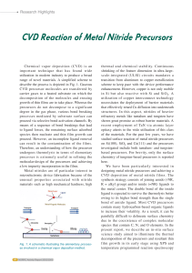 CVD Reaction of Metal Nitride Precursors