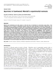 Apomixis in hawkweed: Mendel`s experimental