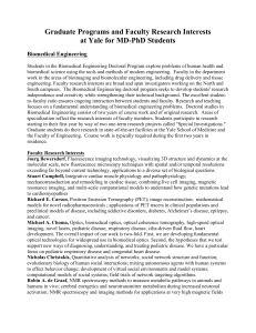 Graduate Programs and Faculty Research Interests