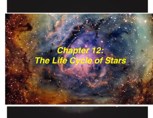 Chapter 12: The Life Cycle of Stars