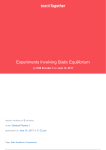 Experiments Involving Static Equilibrium