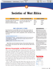 Chapter 1 / Lesson 3: Societies of West Africa
