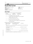 Review handout for Open-Note Quiz