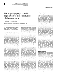 The HapMap project and its application to genetic