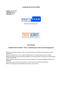 TestKings.IIA-CIA-Part2.508Q IIA-CIA-Part2 Certified