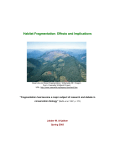 Habitat Fragmentation: Effects and Implications