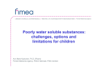 Presentation - Poorly water soluble substances: challenges