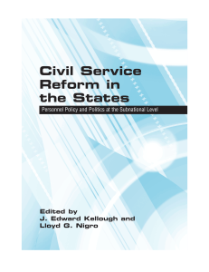 Civil Service Reform in the States - untag