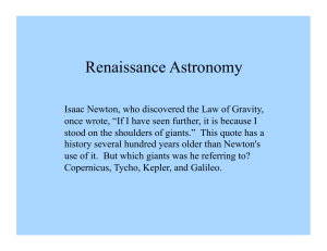 Renaissance Astronomy