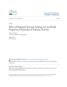 Effect of Regional Tectonic Setting on Local Fault Response to
