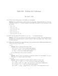Math 430 – Problem Set 5 Solutions