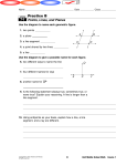 Points, Lines, and Planes