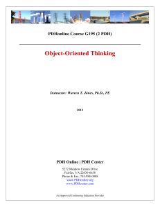 Object-Oriented Thinking