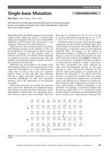 Single-base Mutation