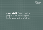 Appendix D: Report on the proposal for an ecological buffer zone at