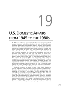usdomestic affairs from 1945to the 1980s