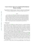 Concrete Sentence Spaces for Compositional Distributional Models