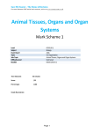 Animal Tissues, Organs and Organ Systems