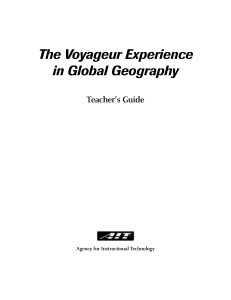 The Voyageur Experience in Global Geography Teacher`s Guide