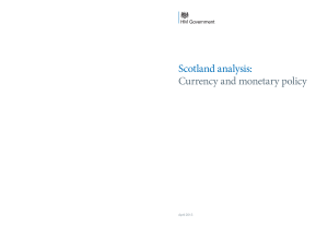 Scotland analysis: Currency and monetary policy