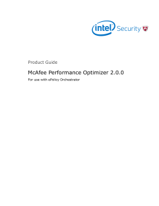 Performance Optimizer 2.0.0 Product Guide