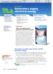 Generators supply electrical energy.