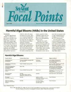 Harmful Algal Blooms (HABs) in the United States