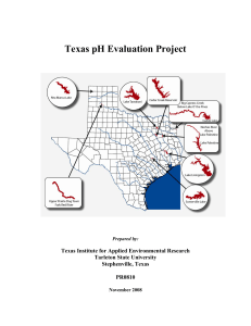 Texas pH Evaluation Project - TIAER