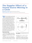 The Doppler Effect of a Sound Source Moving in a Circle