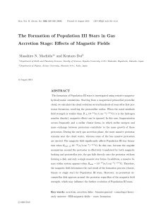 The Formation of Population III Stars in Gas Accretion Stage: Effects