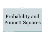 Probability and Punnett Squares