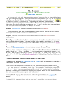 3.3.1 Isometry