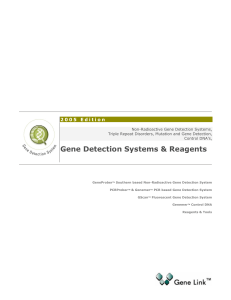 Gene Detection Systems Catalog