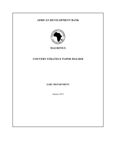 2014-2018 - Mauritius Country Strategy Paper