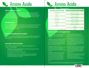 Amino Acids