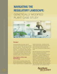 Navigating the Regulatory Landscape: Genetically Modified Plant
