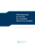 professional activities of licensed practical nurses