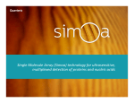 Single Molecule Array (Simoa) technology for ultrasensitive