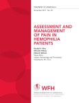 assessment and management of pain in hemophilia patients