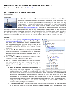 marine sediments in GE v3