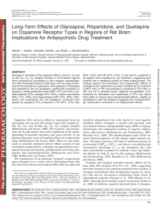 Long-Term Effects of Olanzapine, Risperidone, and Quetiapine on