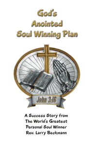 God`s Anointed soul Winning Plan
