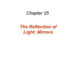 Chapter 25 The Reflection of Light: Mirrors
