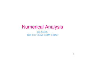 Numerical Analysis