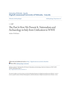 The Past Is How We Present It - DigitalCommons@University of
