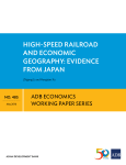High-Speed Railroad and Economic Geography: Evidence from Japan