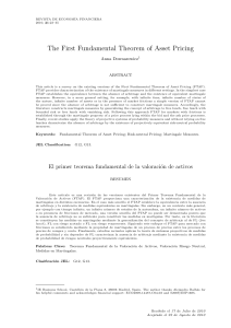 The First Fundamental Theorem of Asset Pricing